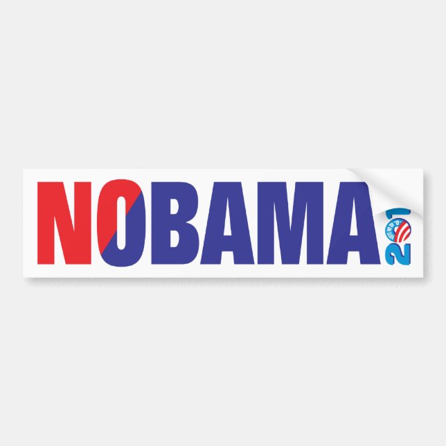 NOBAMA 2012 BUMPER STICKER (Front)