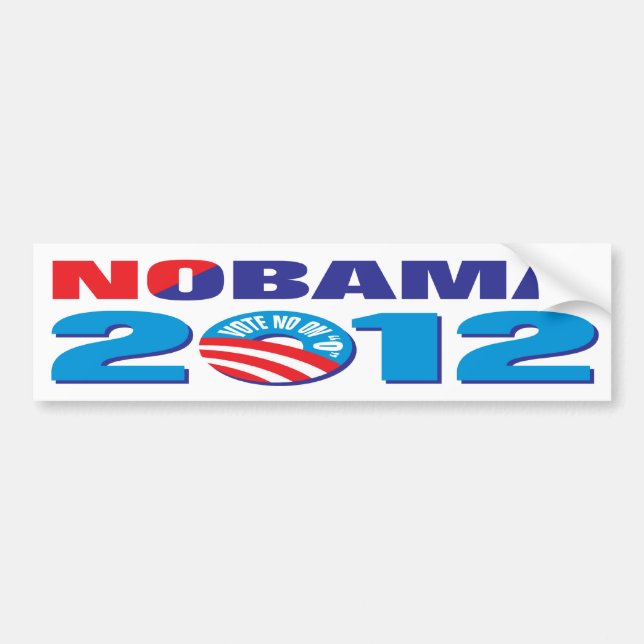 NOBAMA 2012 BUMPER STICKER (Front)