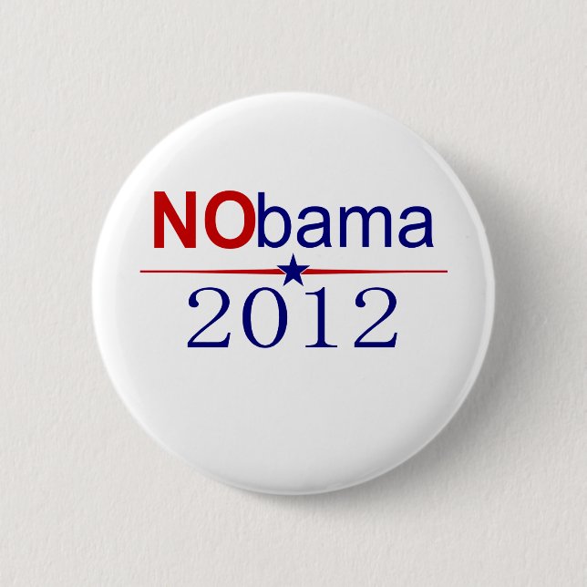 NObama 2012 election 2 Inch Round Button (Front)