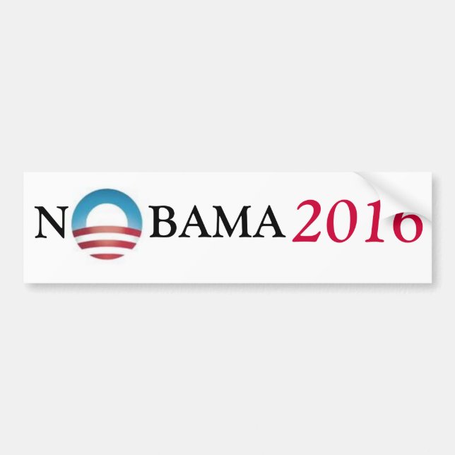 NOBAMA 2016 BUMPER STICKER (Front)