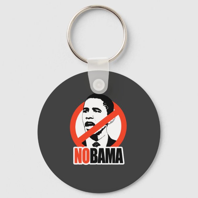 NOBAMA / ANTI-OBAMA T-SHIRT KEYCHAIN (Front)