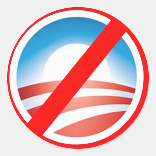 NOBAMA Anti Obama T shirts, Mugs, Hoodies Classic Round Sticker (Front)