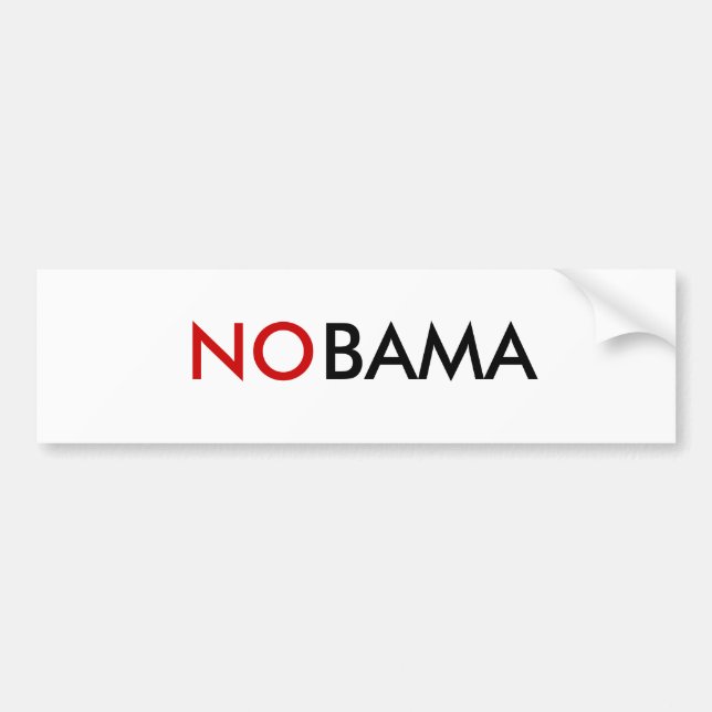 NOBAMA Bumper Sticker (Front)