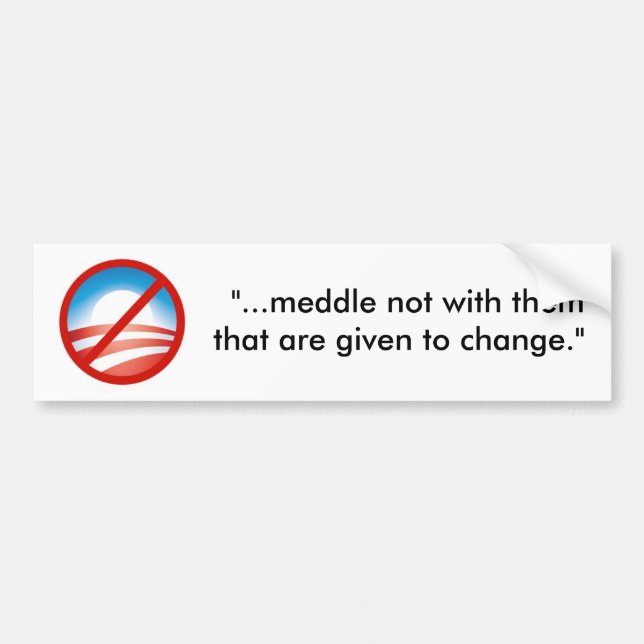 Nobama Bumper Sticker (Front)