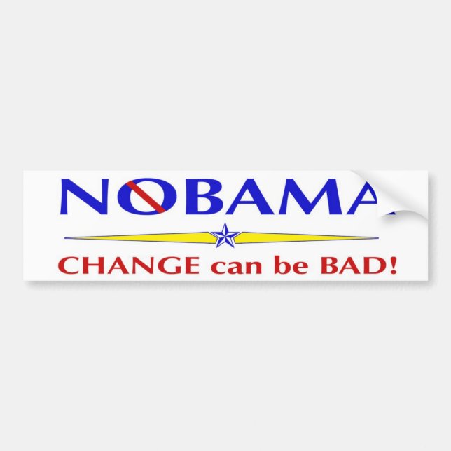 NObama bumper sticker (Front)