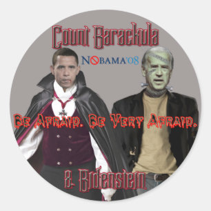 Nobama Halloween - autocollants de Barackula et de