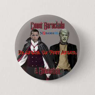 Nobama Halloween-Barackula & Biden Button