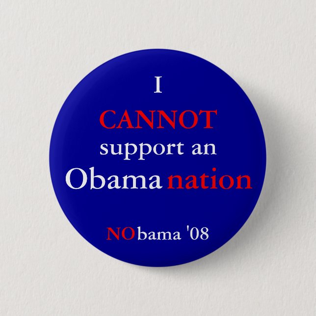 NObamaNation 2 Inch Round Button (Front)