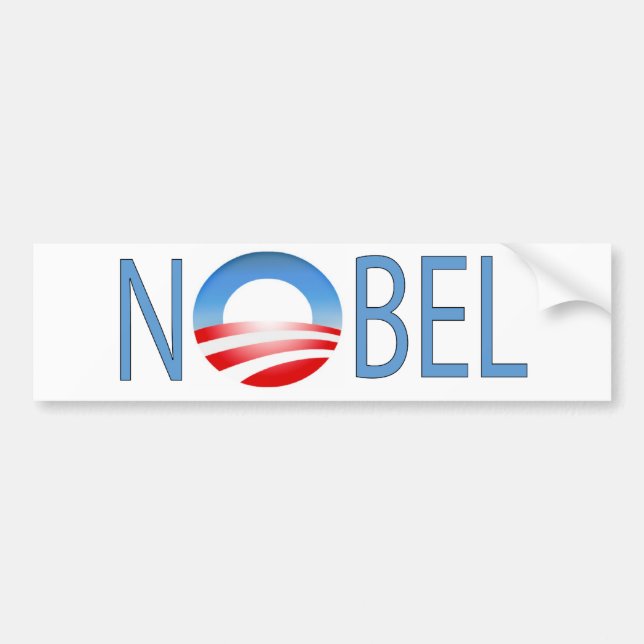 NOBEL OBAMA BUMPER STICKER (Front)