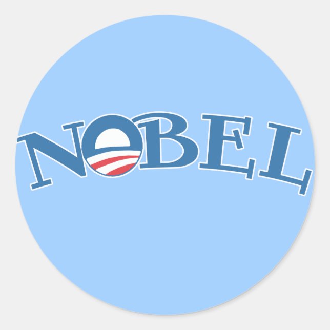 Nobel Obama Nobel Peace Prize Classic Round Sticker (Front)