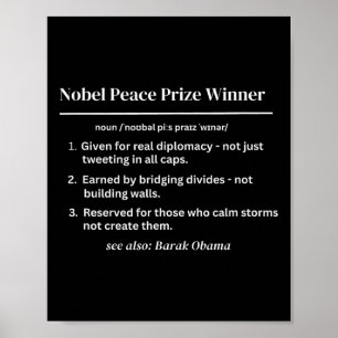 Nobel Peace Prize Winner Definition Oma Vs Trump  Poster