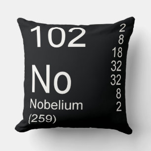 Nobelium Throw Pillow