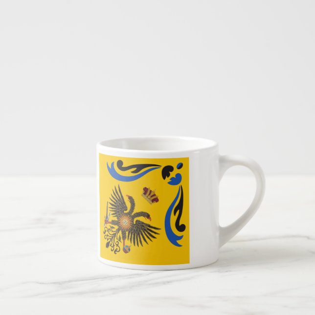 Nobile Contrada dell'Aquila Palio di Siena (Eagle) Espresso Cup (Right)