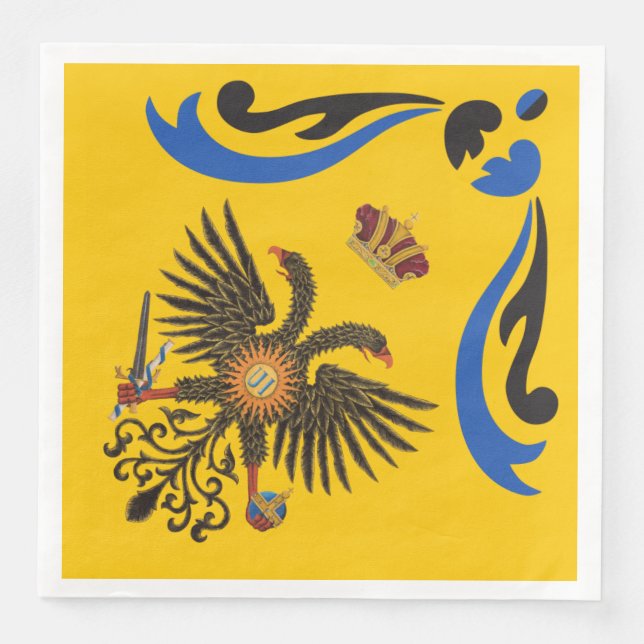 Nobile Contrada dell'Aquila Palio di Siena (Eagle) Napkin (Front)
