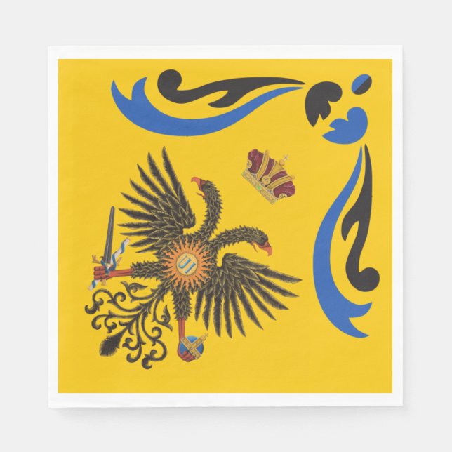 Nobile Contrada dell'Aquila Palio di Siena (Eagle) Napkin (Front)