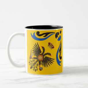 Nobile Contrada dell'Aquila Palio di Siena (Eagle) Two-Tone Coffee Mug