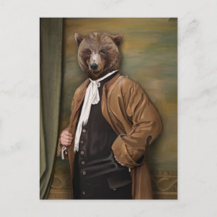 Noble Beasts - Dandy Bear Postcard