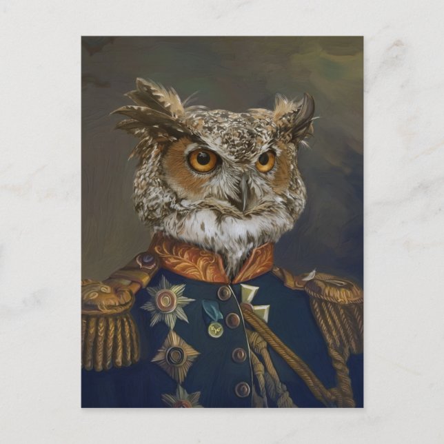 Noble Beasts - Dandy Owl Postcard (Front)