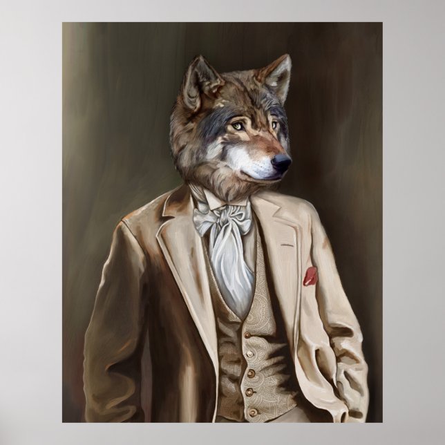 Noble Beasts - Dandy Wolf Poster (Front)