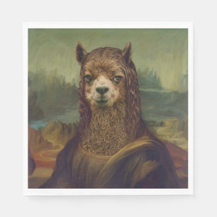 Noble Beasts - Mona Llama Napkin
