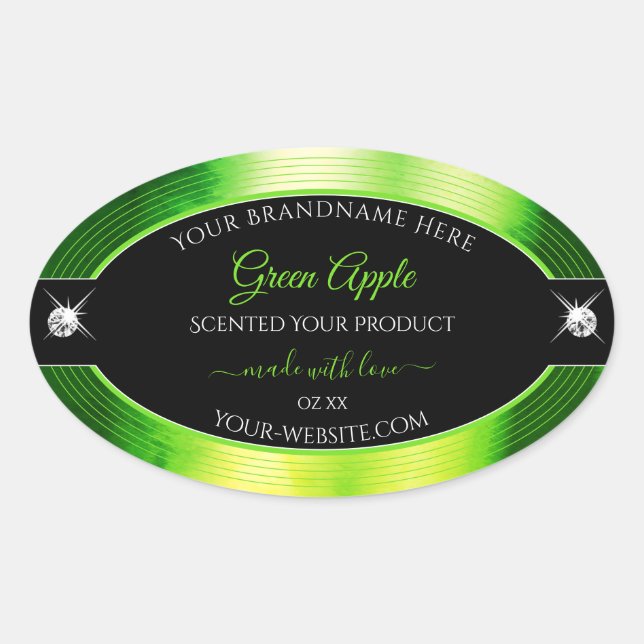 Noble Black Marbled Green Brilliants Product Label (Front)
