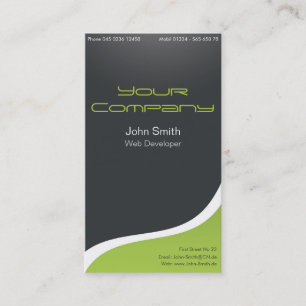 Noble carte de visite Web Développer, designer gra