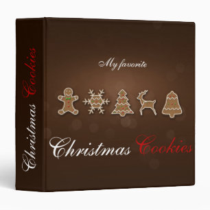 Noble Christmas Gingerbread Cookies Binder