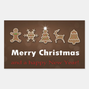 Noble Christmas Gingerbread - Sticker