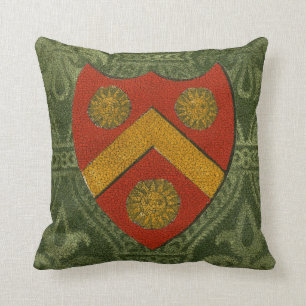 Noble Crest V Throw Pillow