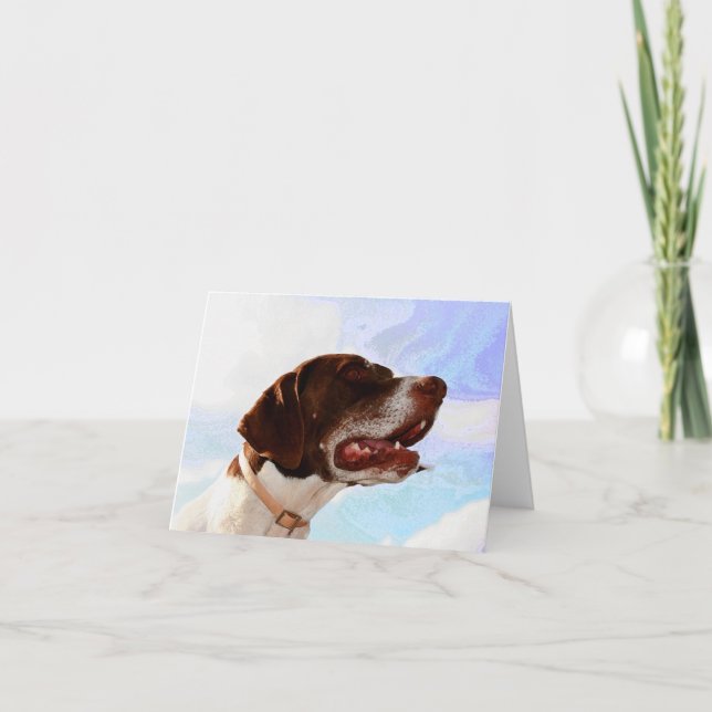 Noble german shorthaired pointer note cards (Front)