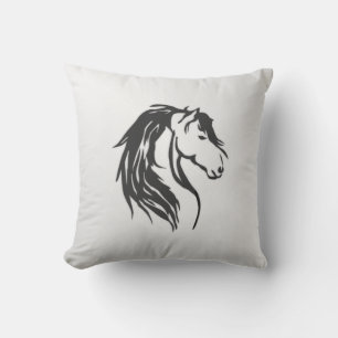 Noble Horse Head Outdoor Pillow