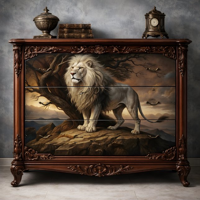 Noble Lion Decoupage Tissue Paper (Noble Lion Decoupage Tissue Paper)