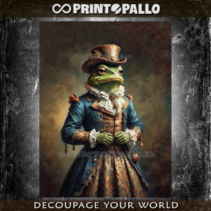 Noble mylady The Frog in legant victorian dress Tissue Paper