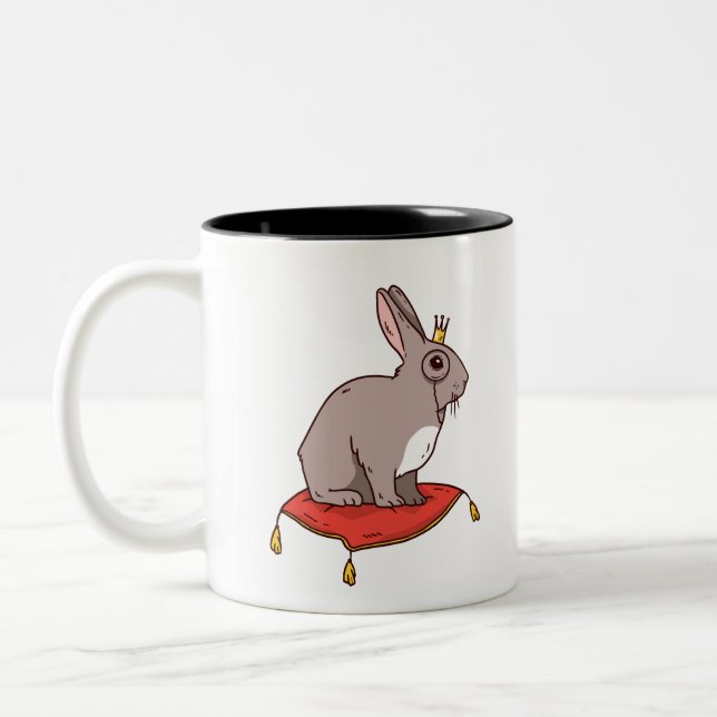 Noble Rabbit Two-Tone Coffee Mug (Left)