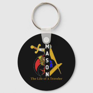 Noble Shriner Mason The Life Of Traveller Freemaso Keychain