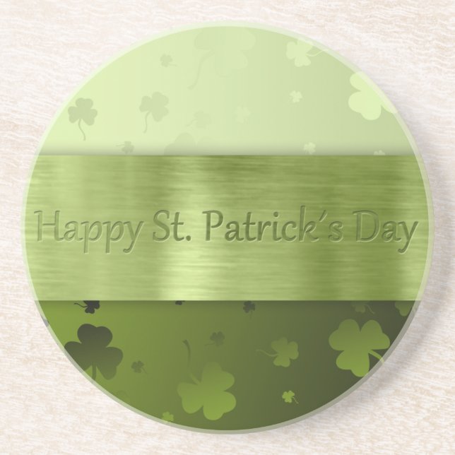 Noble St. Patrick's Day Shamrock Dessous de verre  (Devant)