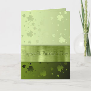 Noble St. Patrick's Day Shamrocks - Greeting Card