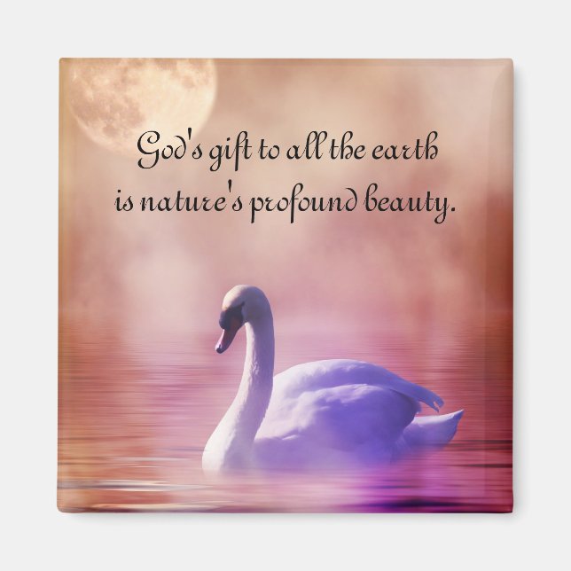 Noble Swan Magnet (Front)