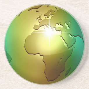 Noble World Globe - Sandstone Coaster