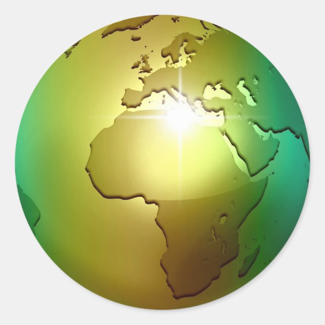 Noble World Globe - Sticker (Front)