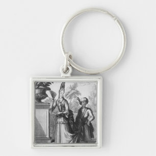 Noblewoman's dress, late 17th century keychain
