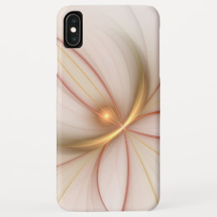 Nobly Copper And Gold Abstract Modern Fractal Art iPhone XS Max Case