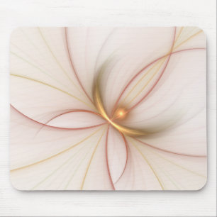 Nobly Copper And Gold Abstract Modern Fractal Art Mouse Pad