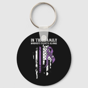 Nobody Alone- Pancreatic Cancer Awareness Support Keychain