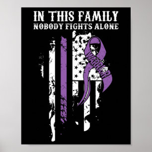 Nobody Alone- Pancreatic Cancer Awareness Support  Poster