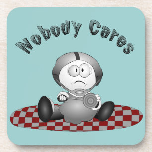 Nobody Cares Cork Coaster