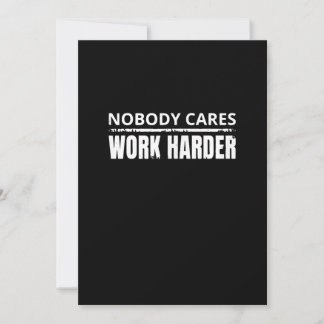 Nobody Cares Work Harder Fitness Workout Gym Gift