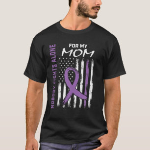 Nobody Fights Alone Mom Epilepsy Awareness America T-Shirt