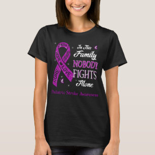 Nobody Fights Alone Pediatric Stroke Awareness T-Shirt