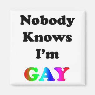 Nobody Knows I'm Gay Magnet